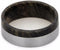 Buckeye Burl 8mm Comfort-Fit Brushed Titanium Wedding Band