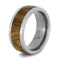 Bethlehem Olive Wood Inlay 8mm Comfort Fit Titanium Wedding Band, Size 4.25