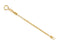 14k Yellow Gold 1.75mm Box Chain, Extender Safety Chain, 1.25"