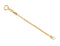 14k Yellow Gold 1.75mm Box Chain, Extender Safety Chain, 1.25"