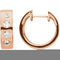 Diamond Hoop Earrings, Rhodium Plated 14k Rose Gold (1/3 Ctw, Color H-I, Clarity I1)