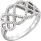 Platinum Diamond Woven Ring (1/5 Ctw, Color G-H, Clarity SI2-SI3 ), Size 6.5