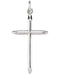 Pointed Cross Sterling Silver Pendant (25X15MM)