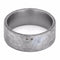 2-Stone Black Diamond, Gibeon Meteorite 10mm Comfort-Fit Matte Titanium Wedding Band, Size 8.5