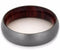 Tulip Wood Sleeve with Matte Titanium Overlay 6mm Comfort-Fit Band