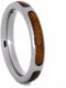 Gibeon Meteorite, Ironwood, Redwood, Green Box Elder 3mm Comfort-Fit Titanium Wedding Band, Size 15.75