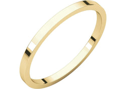 14k Yellow Gold Slim-Profile Flat 1.5mm Band