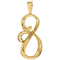 Curving Silhouette Pendant, 14k Yellow Gold