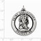 Sterling Silver St. Christopher Medal (41X31MM)