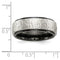 Edward Mirell Black Titanium and Sterling Silver Hammered 8mm Band