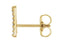 14k Yellow Gold Gold Diamond Letter 'A' Initial Stud Earring (Single Earring) (.06 Ctw, GH Color, I1 Clarity)