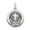 Sterling Silver Antiqued Confirmation Medal (20X19MM)