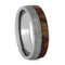 Gibeon Meteorite, Petrified Wood 8mm Comfort-Fit Titanium Band