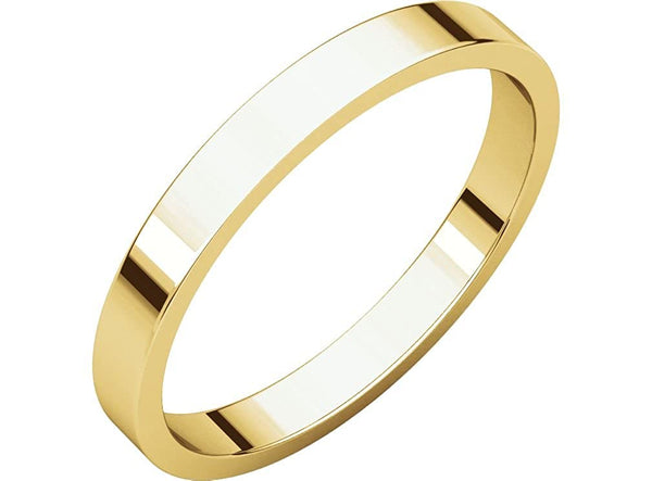 10k Yellow Gold 2.5mm Slim-Profile Flat Band