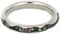 Abalone 14k White Gold Band and Abalone Titanium Band, Couples Wedding Ring Set, M 14.5-F5