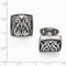 Heritage Collection Casted Grey Titanium Winged Scroll Cuff Links, 20MM