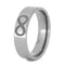 Fish, Infinity, and Trinity Symbols 6mm Comfort-Fit Titanium Band