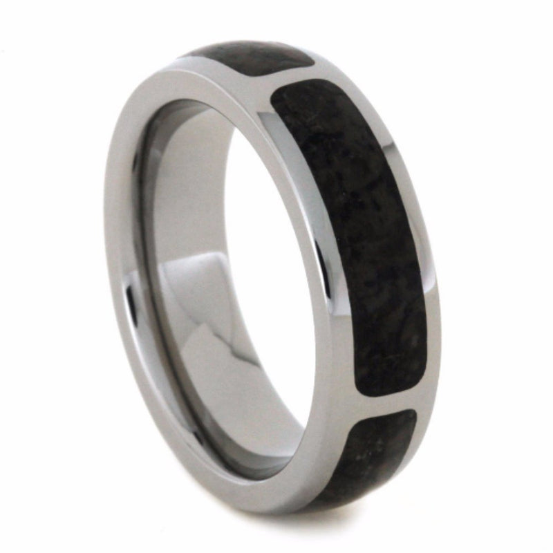 Dinosaur Bone 6mm Comfort-Fit Titanium Wedding Band