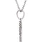 Petite Diamond Star 14k White Gold Pendant Necklace, 16" (1/6 Cttw)