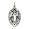 Sterling Silver Antiqued Miraculous Medal (32X16MM)