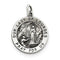 Sterling Silver Antiqued Our Lady Of Lourdes Medal (24X14MM)