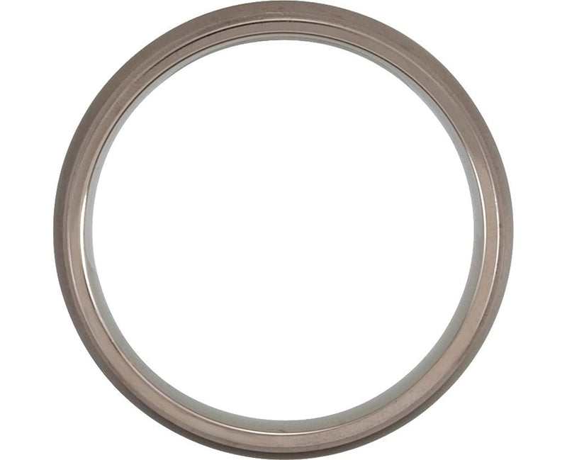 Titanium and Satin Grey 5mm Comfort Fit Oxidized Dome Band