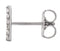 Platinum Diamond Letter 'H' Initial Stud Earring (Single Earring) (.07 Ctw, GH Color, SI2-SI3 Clarity)