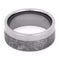 The Men's Jewelry Store (Unisex Jewelry) Two-Tone Gibeon Meteorite 9mm Comfort-Fit Titanium Wedding Band