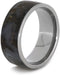 Petrified Wood 8mm Comfort-Fit Titanium Wedding Band, Size 5.75