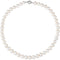 White Freshwater Cultured Pearl Sterling Silver Necklace, 18" (10.00-11.00MM)