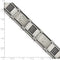 Men's Polished and Brushed Stainless Steel Cable and Screw Bracelet, 8.25"