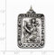 Sterling Silver Antiqued Saint Christopher Medal (41X26MM)