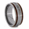 Gibeon Meteorite and Mahogany Wood 9mm Comfort-Fit Titanium Wedding Band