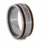 Gibeon Meteorite and Mahogany Wood 9mm Comfort-Fit Titanium Wedding Band