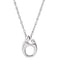 Petite Mother and Child Rhodium Plated Sterling Silver Necklace, 20"