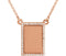 Diamond Bar Engravable Necklace, 14k Rose Gold, 18" ( 0.125 Ctw, G-H Color, I1 Clarity)