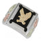 Men's Eagle Onyx Ring, Sterling Silver, 12k Green and Rose Gold Black Hills Gold Motif