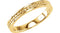 Granulated Raised Edge 2.75mm 14k Yellow Gold Band