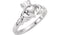 Boy's Girl's 14k White Gold Claddagh Ring, Size 4