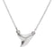 Platinum Shark Tooth Necklace, 16-18"