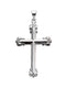 Ornate Cross Sterling Silver Pendant (34.50X23.50)