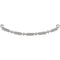 Petite Granulated Beaded Bar Pendant, 18k White Gold