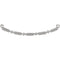 Petite Granulated Beaded Bar Pendant, 14k White Gold