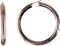 Amalfi Knife Edge Hoop Earrings with Chocolate Immerse Plating, Stainless Steel (50mm)