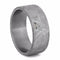 The Men's Jewelry Store (Unisex Jewelry) 2-Stone Black Diamond, Gibeon Meteorite 10mm Comfort-Fit Matte Titanium Wedding Band