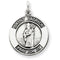 Sterling Silver Antiqued St. Patrick Medal (21X16MM)