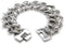 Men's High Polished Stainless Steel Link Bracelet, 8.5 Inches