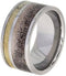 Deer Antler Inlay 10mm Comfort Fit Titanium Band, Size 6