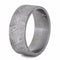 2-Stone Black Diamond, Gibeon Meteorite 10mm Comfort-Fit Matte Titanium Wedding Band, Size 8.5