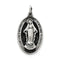 Sterling Silver Antiqued Miraculous Medal (30X16MM)